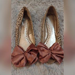 Libby Eldeman Cheetah Flats With Bow Detail